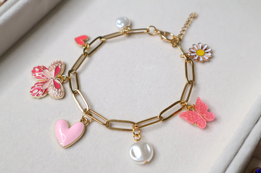 Brazalete Charms Algodón de Azúcar