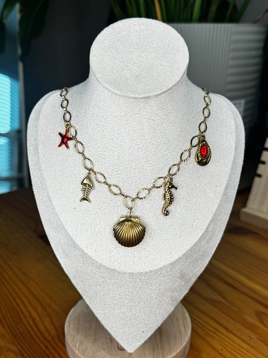 Collar Charms Mar Teñido