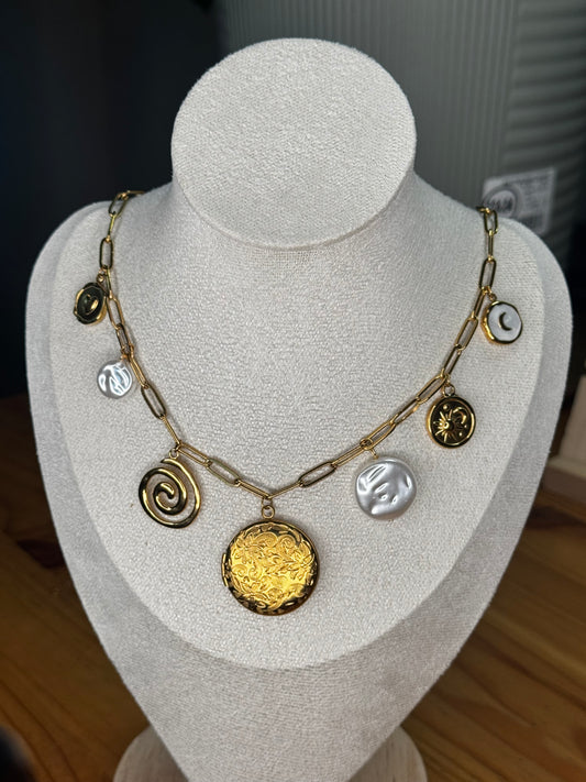 Collar Charms Circulares