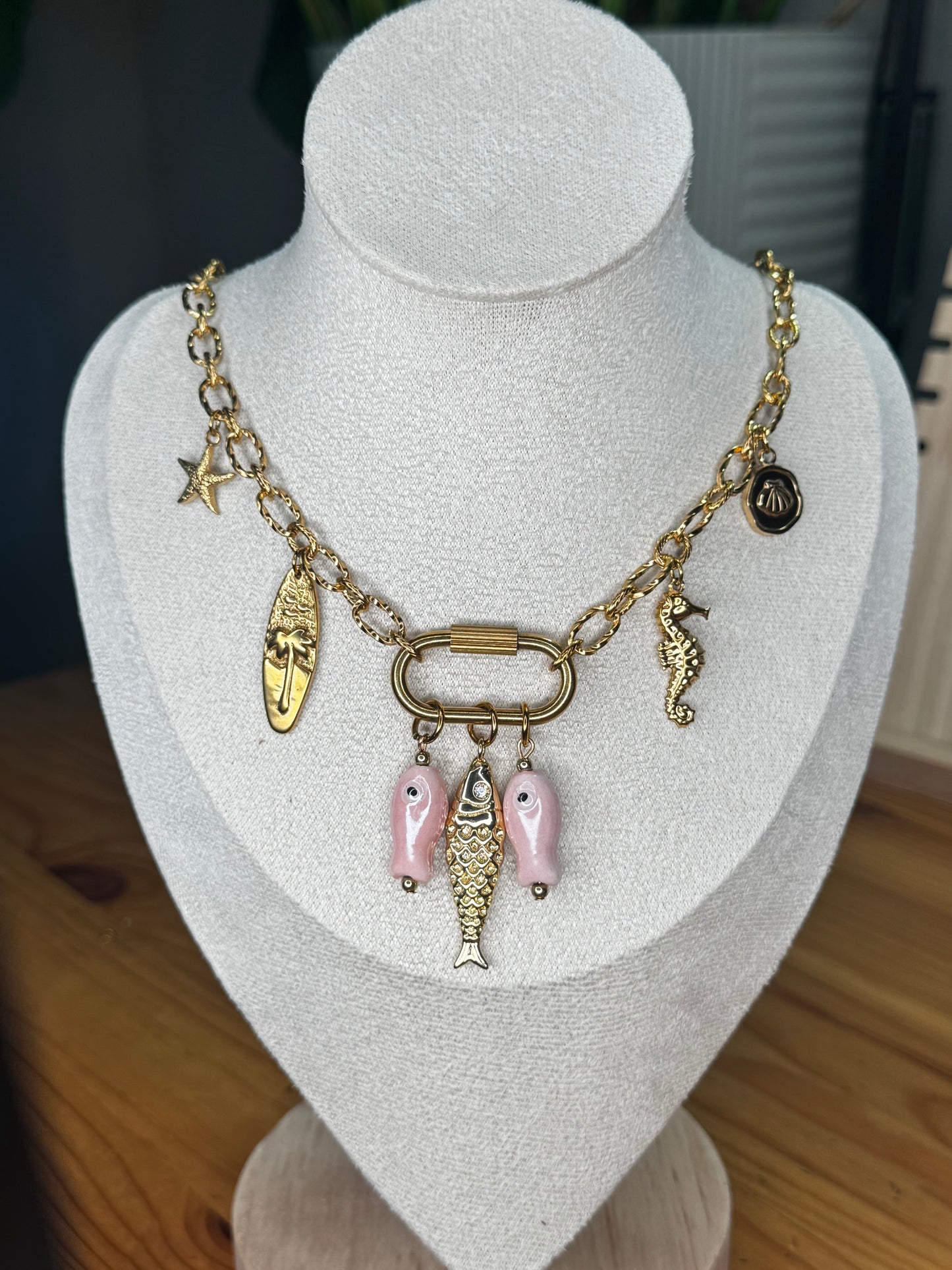 Collar Charms y Hebilla pecesitos