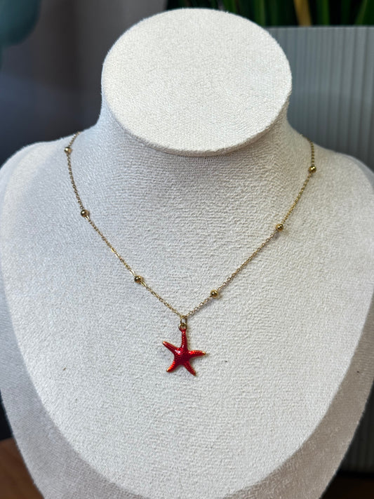 Collar con Dije Estrella Marina