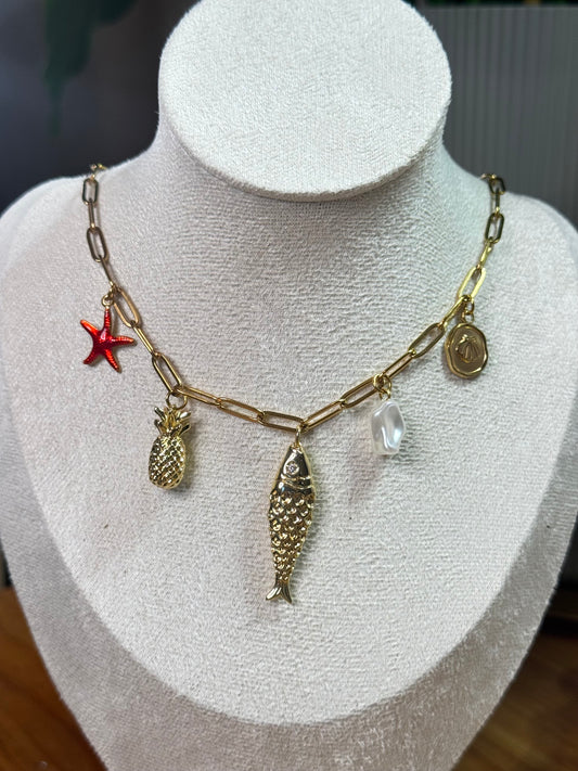 Collar con Charms Tarde de Pesca